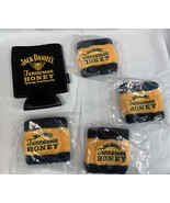 Jack Daniels Tennessee Honey Whiskey Bottle Can Koozie &amp; 4 Wrist Sweat B... - £27.05 GBP