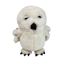 9&quot; Warner Bros Harry Potter Hedwig Owl White W/ Spots Stuffed Animal Plush Toy - £26.51 GBP