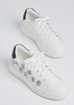 NEW Pair Rue21 Wild Diva Lounge White Glitter Star Sneaker Shoe - £7.78 GBP