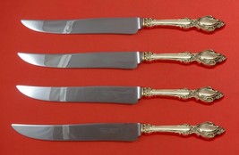 Lasting Grace by Lunt Sterling Silver Steak Knife Set 4pc Texas Sized Custom - £230.11 GBP