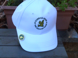 US Open 122nd Country Club Wh Champion  Hat w/ Attach Hat Clip, Ball Mar... - £23.31 GBP
