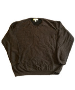 Tommy Bahama Sweater Mens L Brown Black Pullover V Neck Sweatshirt Thermal - £9.82 GBP