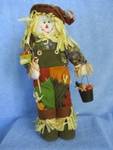 AUTUMN ACCENTS FREESTANDING 17.5&quot; TALL SCARECROW DECORATION W/TAGS - £11.95 GBP