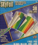 Kite Frameless Nylon Rainbow 38&quot; Wide 1 Piece by SkyFoil Handle. Lot#3 - $146.41 MXN