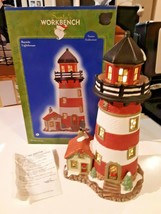 Santa&#39;s Workbench Collection Towne Series Bayside Lighthouse 2002 - £31.02 GBP