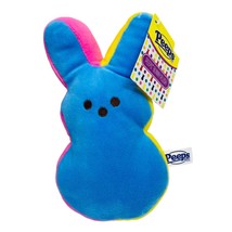Peeps Plush 6&quot; Bean Bag Bunny Rabbit  Plush (Blue front) Multicolor - £6.30 GBP
