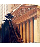 1980s Wall Street New York City Postcard George Washington Monument E86RP3 - €17,17 EUR