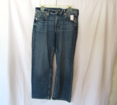 GAP jeans 90&#39;s loose high rise Size 8P women medium wash destroyed NEW - £18.27 GBP