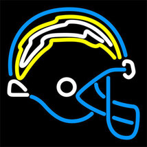 NFL San Diego Chargers Helmet Logo Beer Neon Light Sign 17&quot;x 15&quot; [High Q... - £109.19 GBP