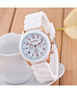 2023 New Fashion Luxury Brand Women&#39;s Watch with Silicone Strap and Quar... - £8.23 GBP+