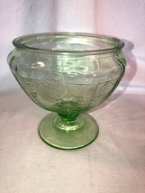 Green Princess Candy Jar Bottom Depression Glass - £15.61 GBP