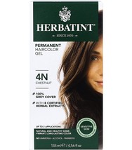 Herbatint Herbal Hair Color Permanent Gel 4N Chestnut, 4.5 Ounce - £15.24 GBP