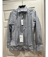 Eton Slim Fit Checkered Dress Shirt Size 15 1/2 (40) - $247.50