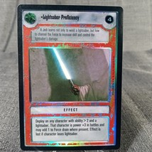 Lightsaber Proficiency (FOIL) BB - Star Wars CCG Customizeable Card Game SWCCG - £6.78 GBP