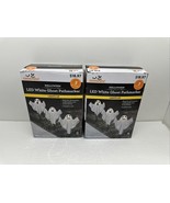 Halloween 3-Piece Outdoor White Fabric LED Light-Up Ghost Lawn Stakes Lo... - €31,62 EUR