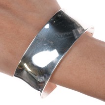 7.25&quot; Retro Sterling modernist cuff bracelet - $173.25