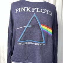 Pink Floyd Dark Side of the Moon Crop Bluish Sweatshirt Size XL - £6.31 GBP