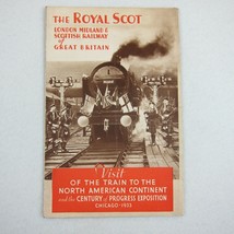 Vintage 1933 Chicago World&#39;s Fair The Royal Scot Railroad Souvenir Brochure - $9.99