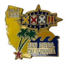 VTG Super Bowl XXXII Game Pin Broncos Packers 1998 San Diego Waves Calif... - £62.71 GBP