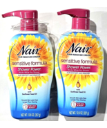 2 Pack Nair Hair Remover Cream Sensitive Formula Shower Power Sunflower ... - $608.02 MXN
