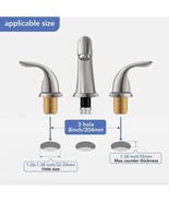 Phiestina 8&quot; 2-Handle Deck Mount Widespread Bathroom Faucet Brushed Nickel - $826.67 MXN