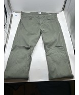 Edwin Endurance Maddox Slim Pants Men&#39;s 36-32&quot; Stretch 5 Pockets Green Fern - $34.64