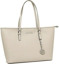 Michael Kors Jet Set Travel GREY/SILVER Multifunctional Saffiano Tote Bagnwt - £173.82 GBP