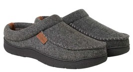 Dearfoams Mens&#39; Size Small (7-8), Indoor/Outdoor Slipper Easy On/Off, Grey - $15.99