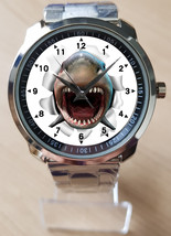 Shark Face Jaws  Unique Unisex Beautiful Wrist Watch Sporty - £27.97 GBP