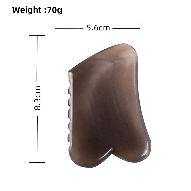 N sawtooth gua sha tool beauty health product natural stone agate scraper massager neck thumb200