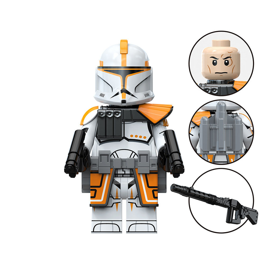 212 Clone Trooper Star Wars Minifigure with Backpack and Blaster - $3.60