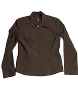Geronimo By Stephen DiGeronimo Womens Brown Blazer Jacket Size 12 Cotton... - $684.05 MXN