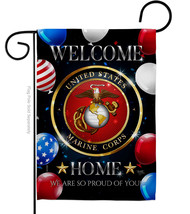 Welcome Home Marine Corp - Impressions Decorative Garden Flag G158626-BO - £17.15 GBP