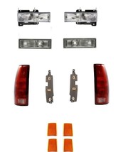 Headlights For Chevy Truck 1990-1993 With Tail Lights Turn Signals Refle... - £175.83 GBP