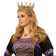 Adult gold royal queen crown - $464.81 MXN
