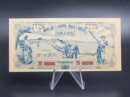 Scarce Mexico Banknote From Haciendas De San Miguel Solis 20 Centavos 1915 ~ Unc - £27.21 GBP