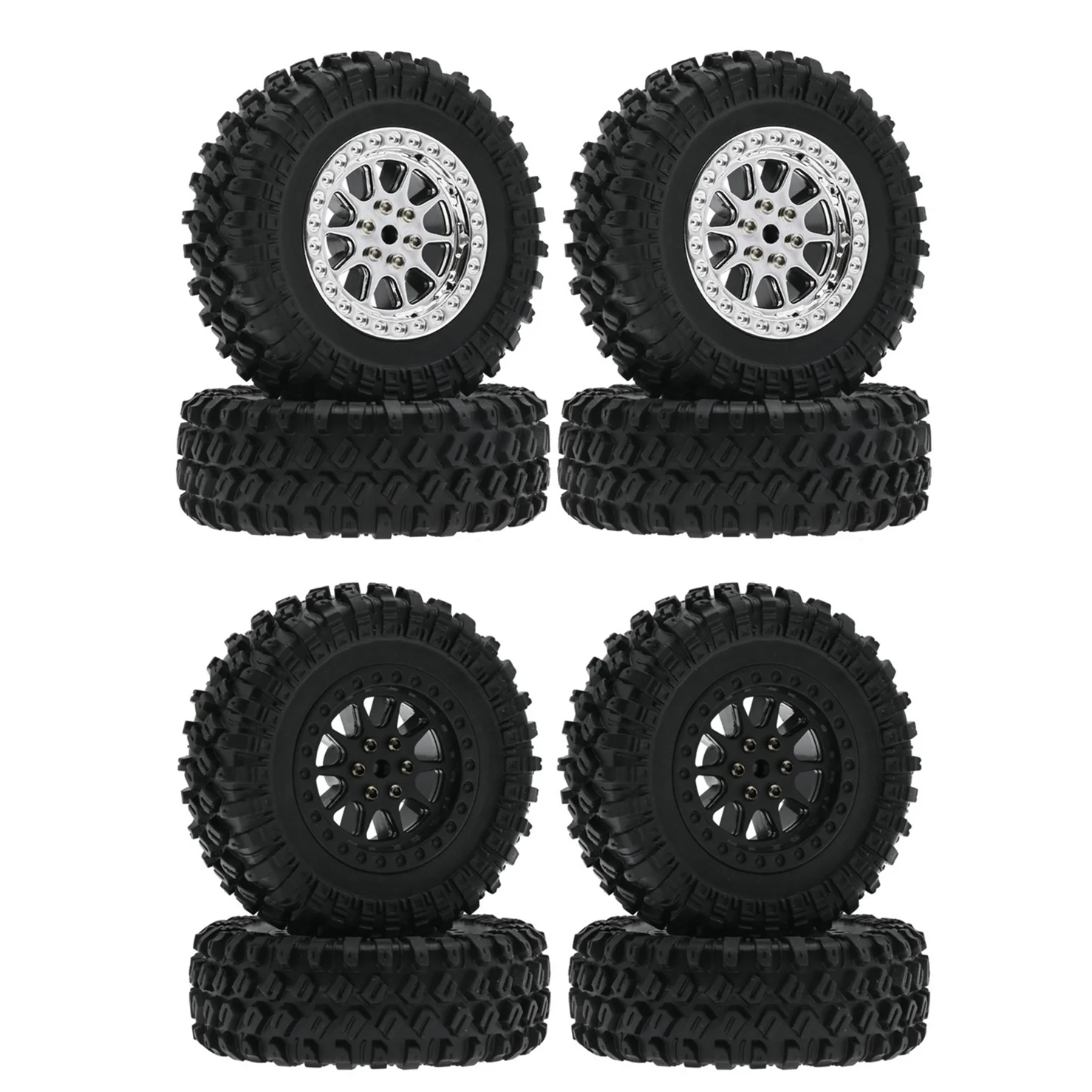 MN D90 MN98 MN99S WPL C14 C24 C34 B14 B24 70mm Tire Tyres Wheel RC Car Upgrades - £14.75 GBP