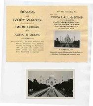 Priya Lall &amp; Sons Photographers Brochure &amp; Photos Taj Mahal Agra India 1930&#39;s - £29.46 GBP