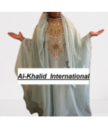 New Sea Green Dress Georgette Kids Special Kaftan Girls Moroccan Wedding... - $1,348.78 MXN