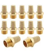 12 Pcs Air Pneumatic Mufflers Silencer, Brass Pneumatic Exhaust Muffler,... - €30,98 EUR