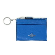 Coach Mini Skinny Id Case Wallet Racer Blue Leather 88250 New With Tags - £68.55 GBP