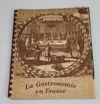 VTG La Gastronomie en France Plastic Comb Book Illustrated Lumen Publishers 1952 - £15.19 GBP