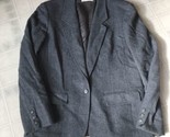 Vintage Pendleton Women&#39;s Size 12 Solid gray One Button Blazer 100% Virg... - $65.09