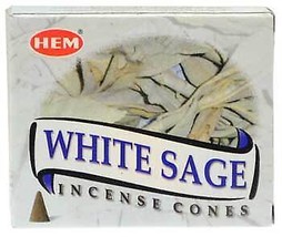 White Sage HEM cone 10 cones - $15.99