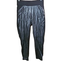 Black Faux Leather Pull On Pants Size 1X - £19.55 GBP