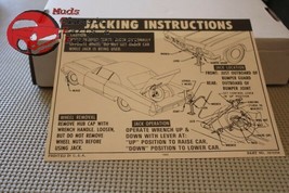65 Chevy Impala Jack Instructions Decal - $10.97