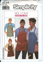 Simplicity 9245 APRON Everybody Yes I Can Learn to sew pattern UNCUT FF one size - £11.86 GBP