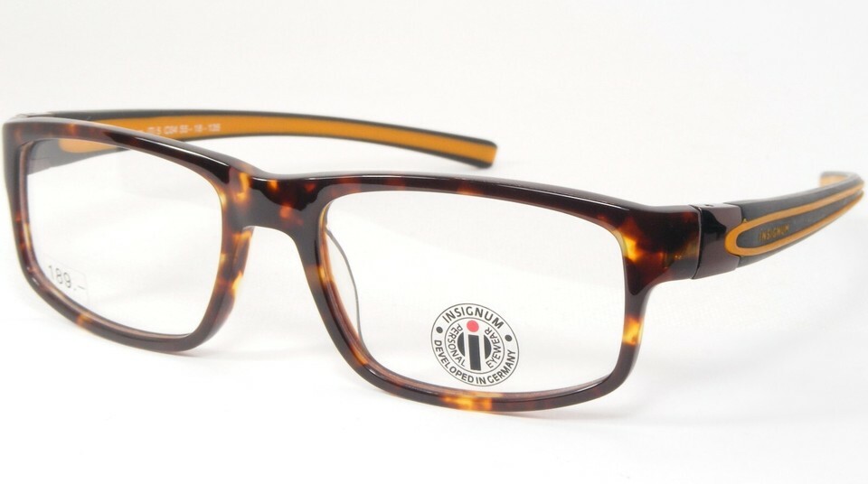 INSIGNUM iTi5 C04 Tortoise /Orange UNIQUE RARE EYEGLASSES GLASSES 55-18-... - $79.20