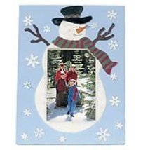 3.5" X 5" Light up Snowman Frame - $19.68