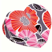 NWT VERA BRADLEY CHEERY BLOSSOM HEART TO HEART JEWELRY CASE - $18.00